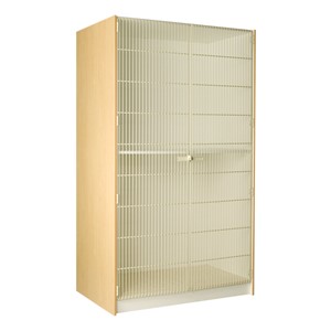 Extra Large Instrument Cabinet w/ Grille Door - 2 Compartments (Fixed Shelf) - 29" D